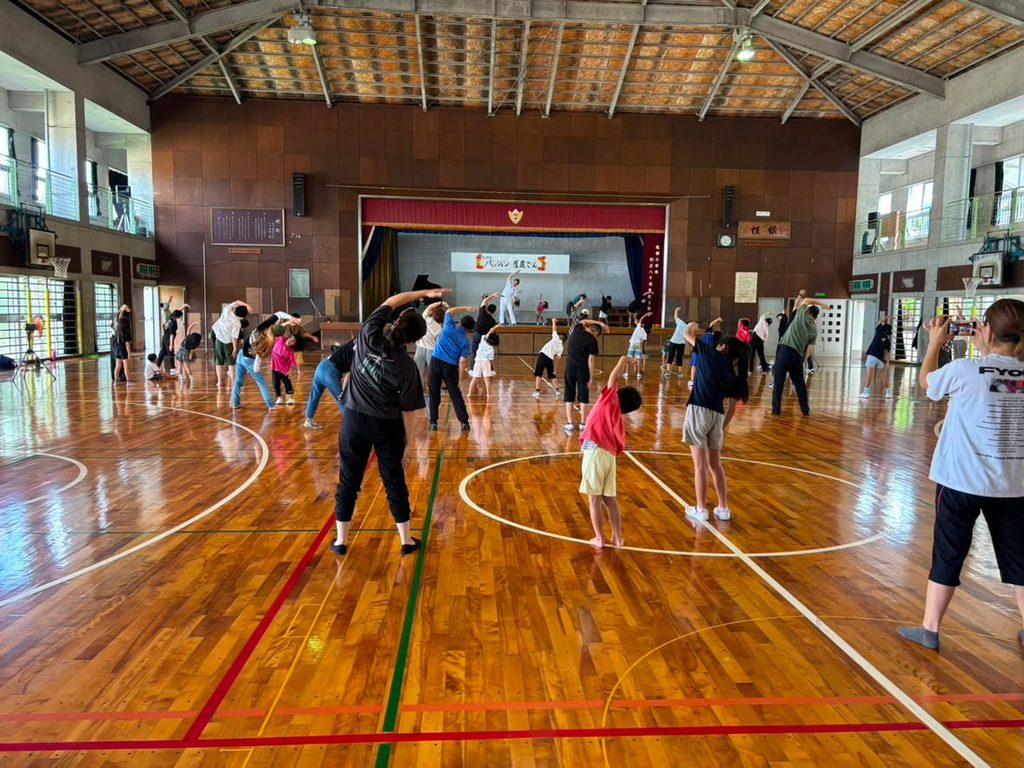 坂田小学校でラジオ体操第一を指導しました！ - No Image